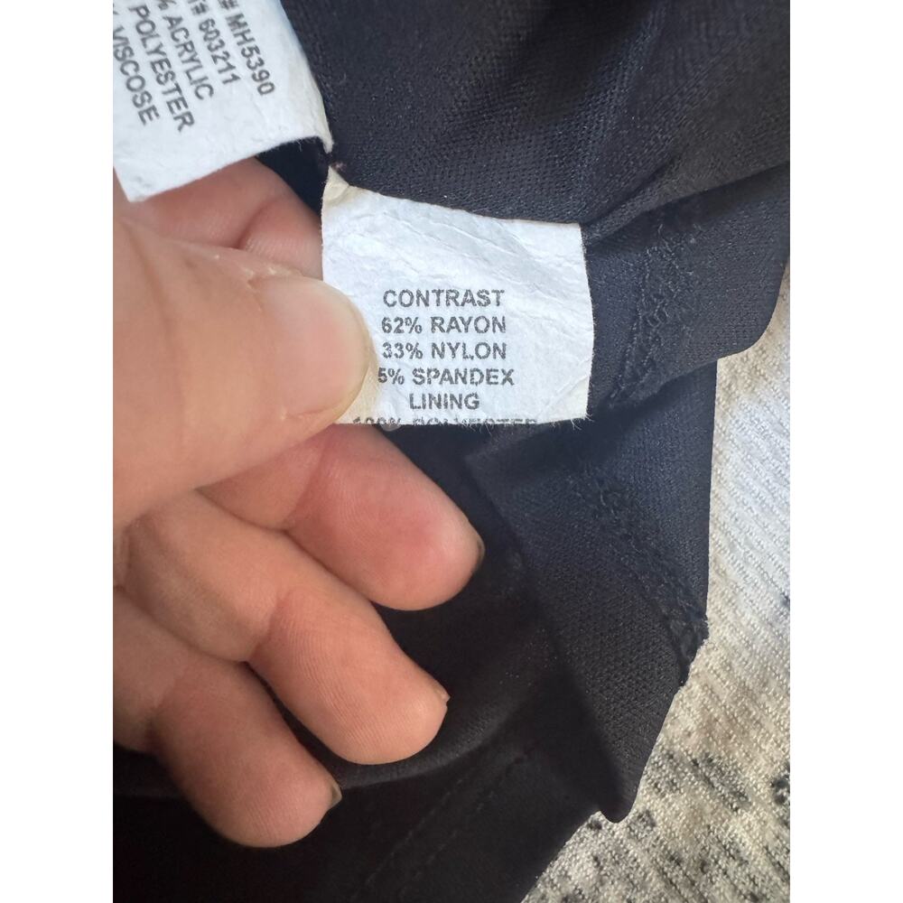 Anthropology Eva Franco Dress Size 6 Black Tan Fit Flare Preppy Academia - Picture 7 of 11
